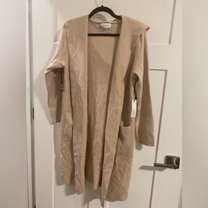 KORYE - hooded duster cardigan NWT